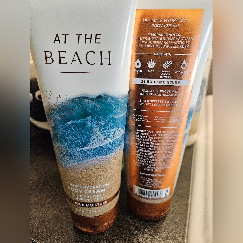 At The Beach Bath & Body Works Cream Wash Shampoo Conditioner New Full Size - Picture 2 of 8